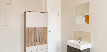 Bedroom interior view