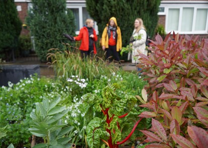 Housing officers at St Martins garden 