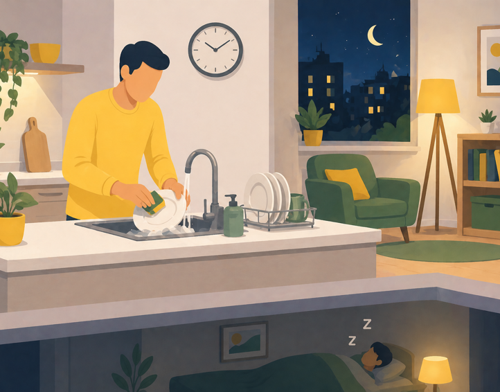 Dishes In The Night