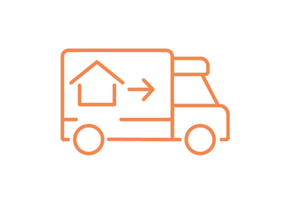 Home removal van graphic