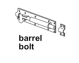Barrel bolt diagram
