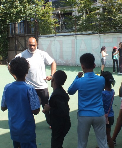 Boxing training at International Youth Day