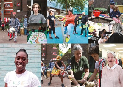 An assortment of images from Grahame Park community events. 