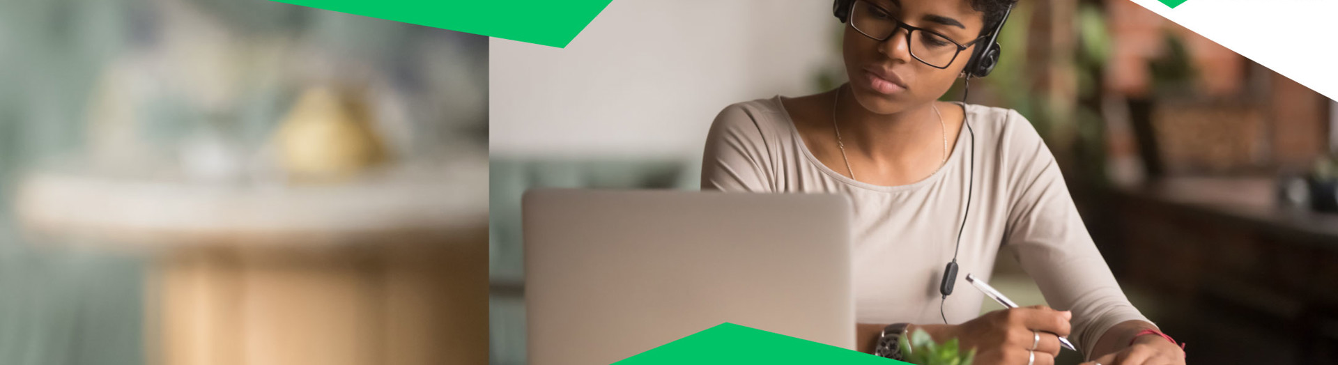 A woman takes part in a coding course