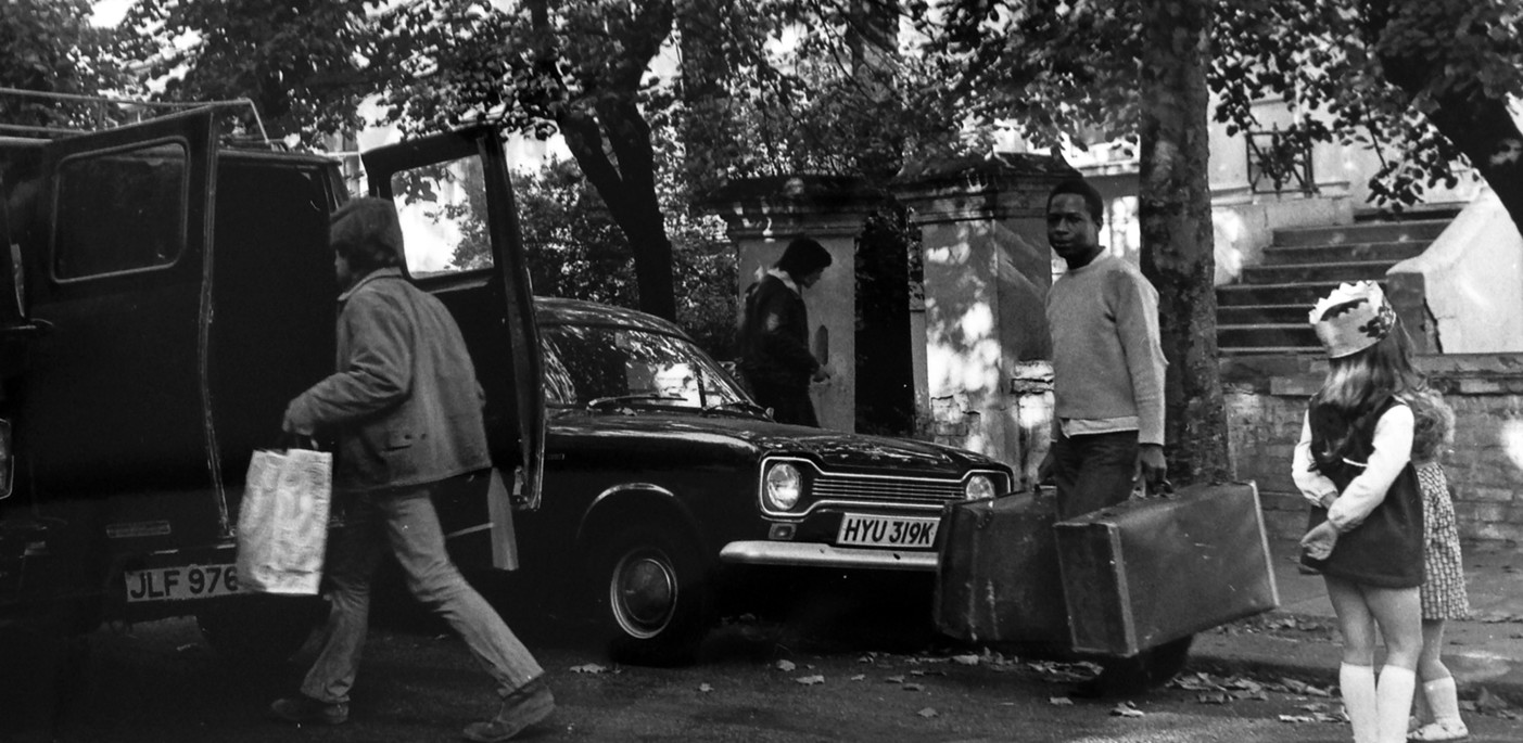 Notting Hill housing removals van