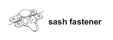 Sash fastener diagram