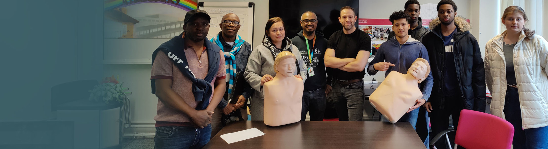 First aid training banner