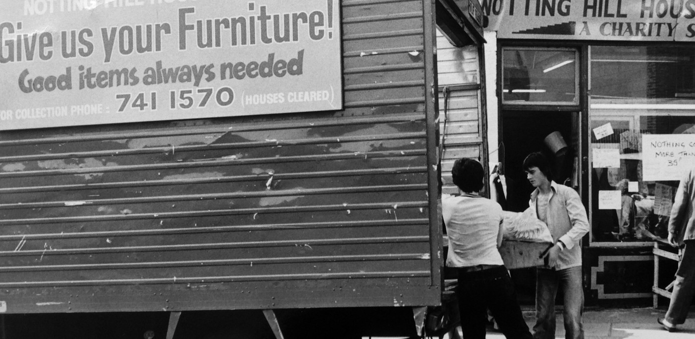 Notting Hill Housing Trust furniture van charity shop