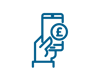 Graphic showing a phone and a pound sign