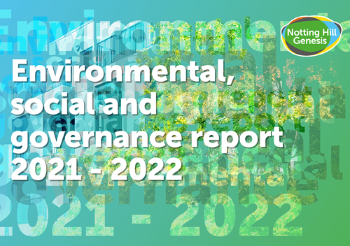 Environmental, social and governance report 2021/22 front cover