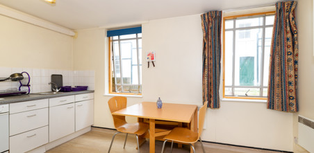 Living area interior view