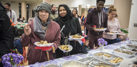 Families at the Christmas Feast