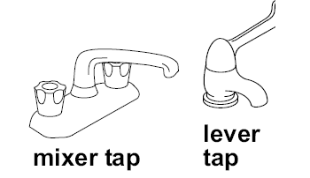 Mixer and lever taps