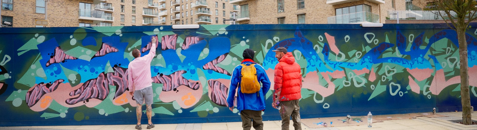 Mural wall at Kidbrooke