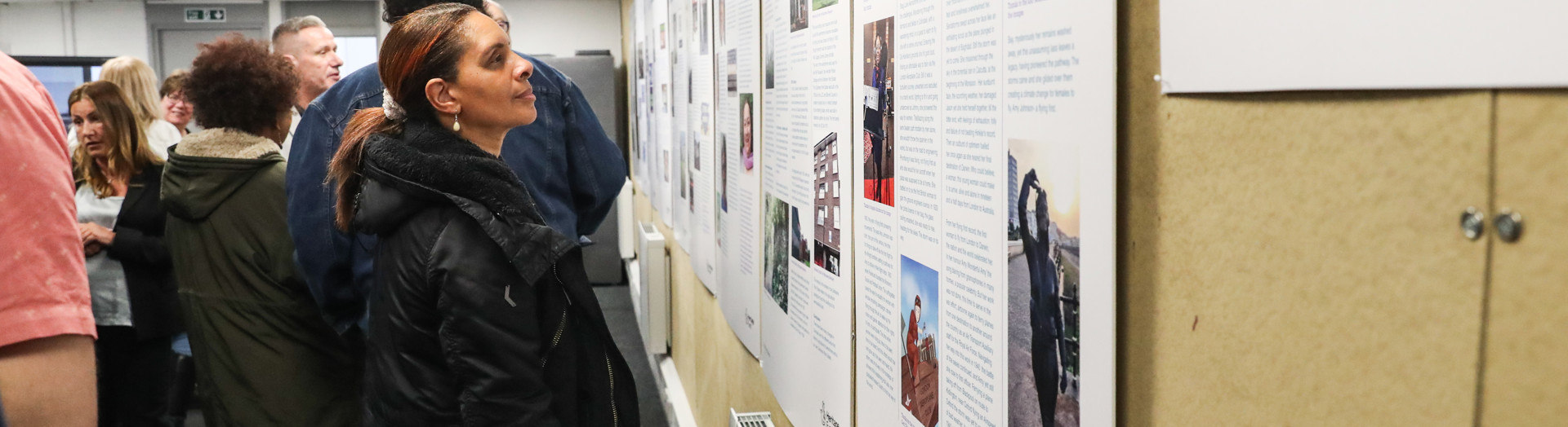 The past, present and future exhibition highlighting the Grahame Park estate's cultural background.