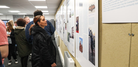 The past, present and future exhibition highlighting the Grahame Park estate's cultural background.