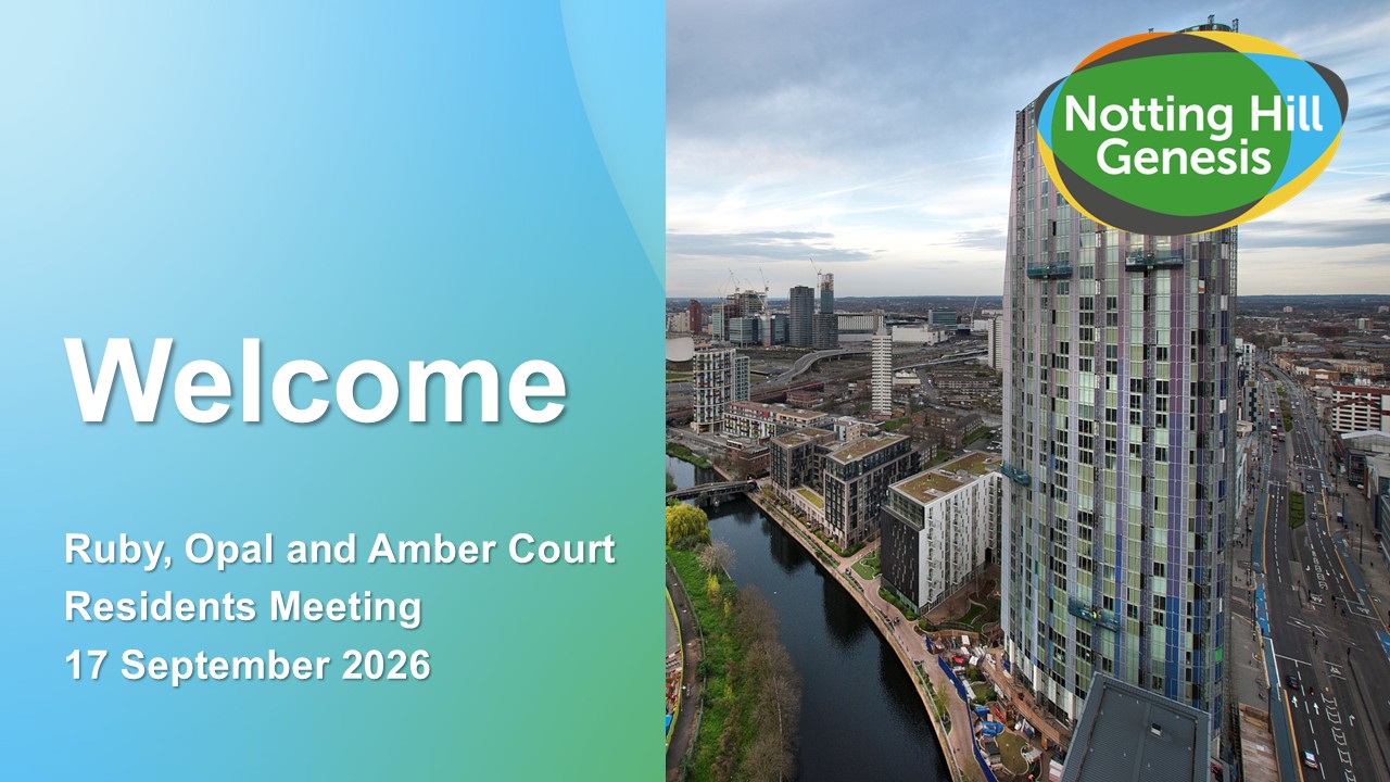 Opal Ruby And Amber Resident Meeting OPENING SLIDE