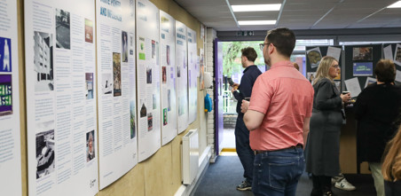 The past, present and future exhibition highlighting the Grahame Park estate's cultural background.