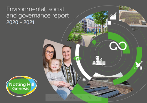 Environmental, social and governance report 2020/21 front cover