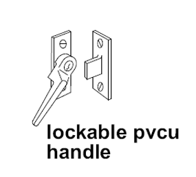 Lockable pvcu handle diagram