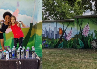 St Martins mural images