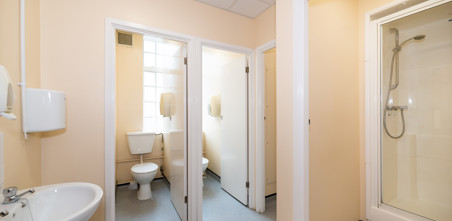 Shower internal view