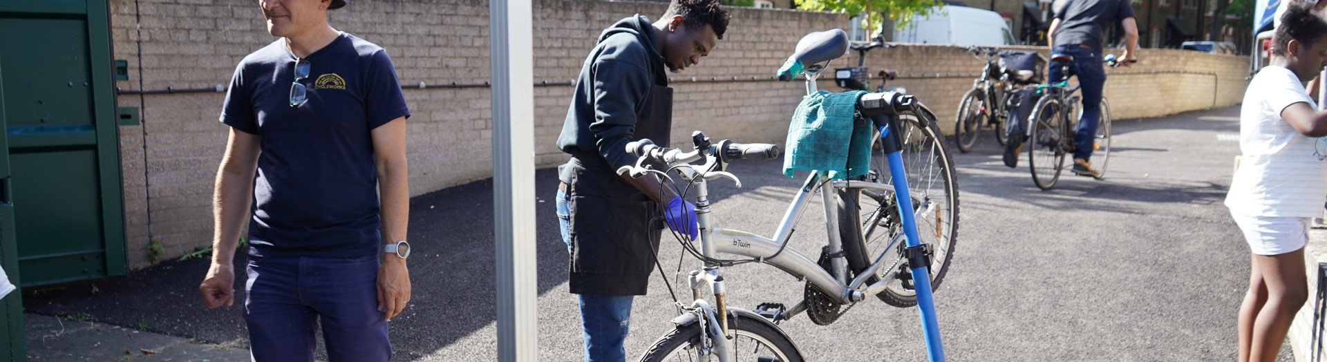 Community Cycleworks helping local residents around the Aylesbury estate