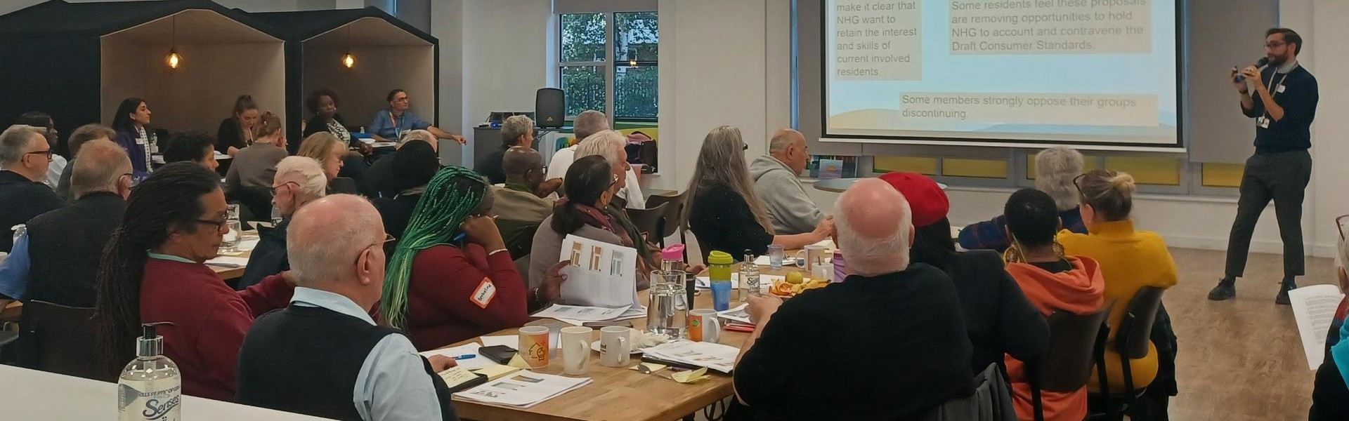 Residents at an involvement event.