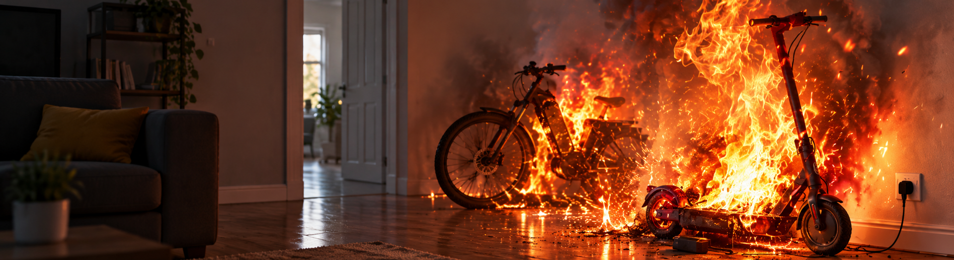 e-bikes and e-scooters fire