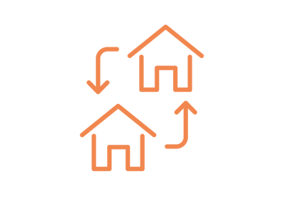 Two homes graphic