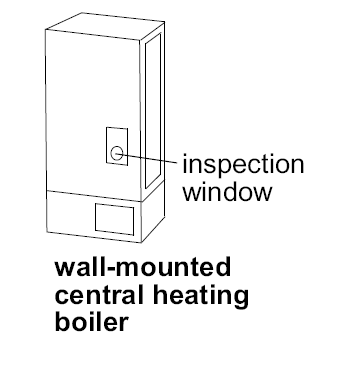 Wall mounted central heating boiler
