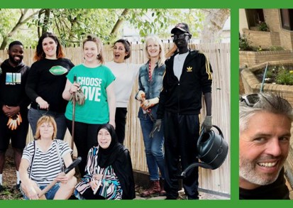 Our colleagues working with residents to improve green spaces